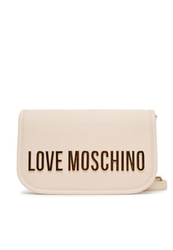 Love Moschino - LOVE MOSCHINO Torebka JC4028PP1NKD0110 Beżowy. Kolor: beżowy. Materiał: skórzane