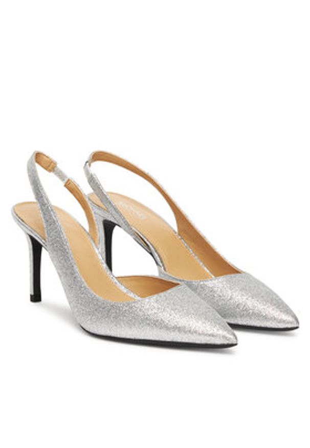 MICHAEL Michael Kors Sandały Alina 40S5HNMP2M Srebrny. Kolor: srebrny. Materiał: skóra