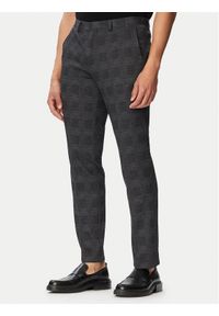 Hugo - HUGO Chinosy Hesten263H-X 50565367 Szary ciemny Slim Fit. Kolor: szary. Materiał: syntetyk #1