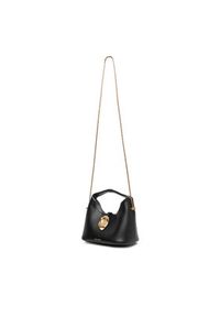 Calvin Klein Jeans Torebka Stone Lock Slouchy Crossbody Bag LV04K3177G Czarny. Kolor: czarny. Materiał: skórzane #3
