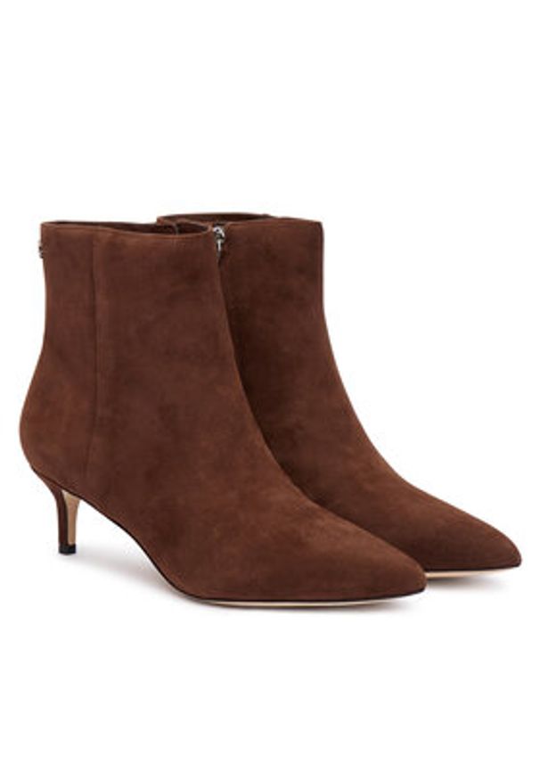 Lauren Ralph Lauren - LAUREN RALPH LAUREN Botki McKay 802967779004 Brązowy. Kolor: brązowy. Materiał: zamsz, skóra