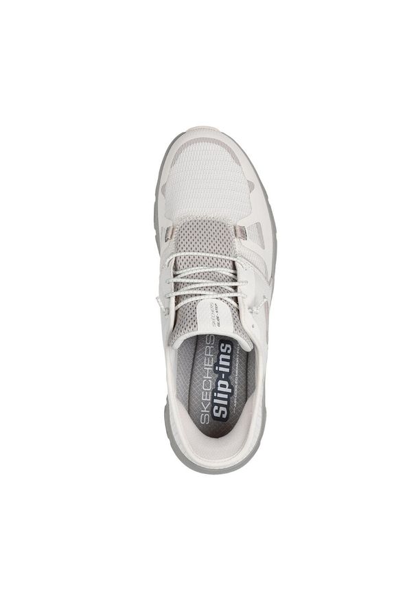 skechers - Buty do chodzenia męskie Skechers Glide Step Pro Nat. Zapięcie: bez zapięcia. Kolor: brązowy. Materiał: materiał. Szerokość cholewki: normalna. Sport: turystyka piesza