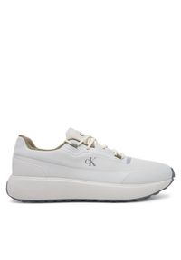 Calvin Klein Jeans Sneakersy Athleisure Runner Tech Ripstop YM0YM01205 Écru. Kolor: kremowy. Materiał: materiał #1