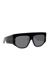 CELINE - Czarne okulary przeciwsłoneczne ze zdobieniem. Kolor: czarny. Wzór: aplikacja