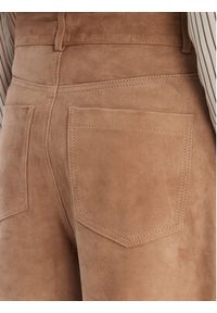 Marella Szorty skórzane Scoglio 2613431021 Beżowy Relaxed Fit. Kolor: beżowy. Materiał: skóra #2