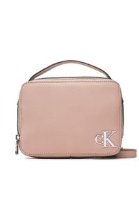 Calvin Klein Jeans Torebka Minimal Monogram Camera Bag18 K60K610331 Różowy. Kolor: różowy. Materiał: skórzane #1