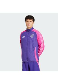 Adidas - Bluza Germany Anthem. Kolor: różowy, fioletowy, wielokolorowy, biały. Materiał: materiał. Sport: piłka nożna #1