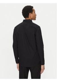Karl Lagerfeld - KARL LAGERFELD Koszula 605911 552671 Czarny Slim Fit. Typ kołnierza: dekolt w karo. Kolor: czarny. Materiał: bawełna #4