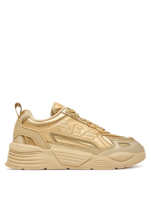 Sneakersy EA7 Emporio Armani. Kolor: złoty