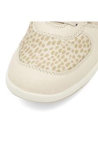 Rieker Sneakersy L4821-60 Écru. Materiał: skóra