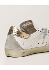 GOLDEN GOOSE - Białe sneakersy Superstar z nadrukami. Kolor: biały. Materiał: guma. Szerokość cholewki: normalna. Wzór: nadruk #2
