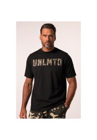JAY-PI - Męska Koszulka funkcyjna fitness rękaw 1/2 szybkoschnący do roz. 7 XL. Kolekcja: plus size. Kolor: czarny. Materiał: materiał, poliester, bawełna. Sport: fitness