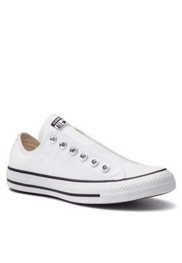 Converse Trampki Chuck Taylor All Star Slip 164301C Biały. Kolor: biały. Materiał: materiał