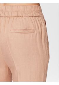 Sisley Spodnie materiałowe 484QLF00S Beżowy Regular Fit. Kolor: beżowy. Materiał: materiał, len, wiskoza