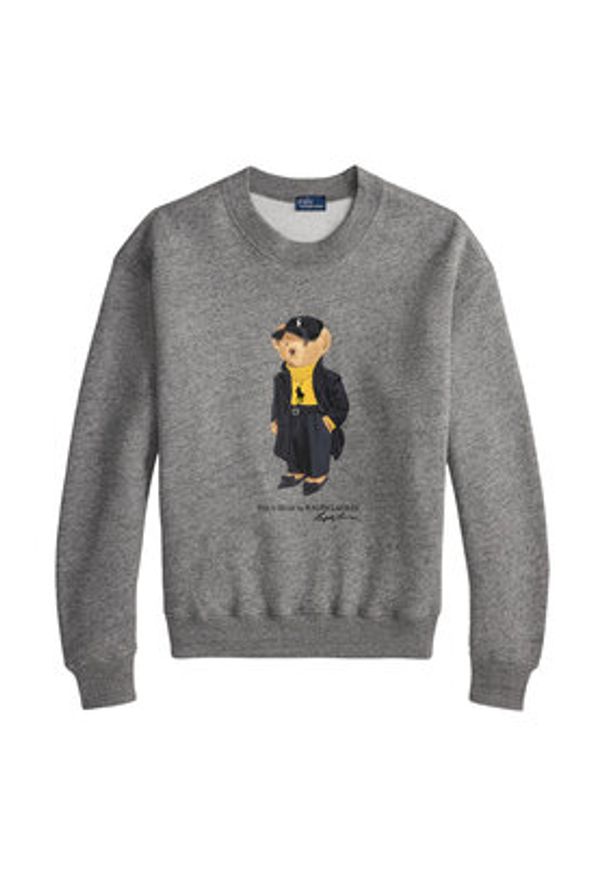 Polo Ralph Lauren Bluza 211A87104001 Szary Relaxed Fit. Typ kołnierza: polo. Kolor: szary. Materiał: bawełna