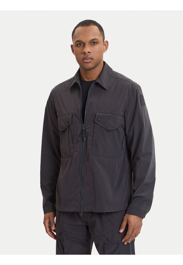 Parajumpers Kurtka przejściowa Elgin 26SMPMOSTU02 Szary Regular Fit. Kolor: szary. Materiał: syntetyk