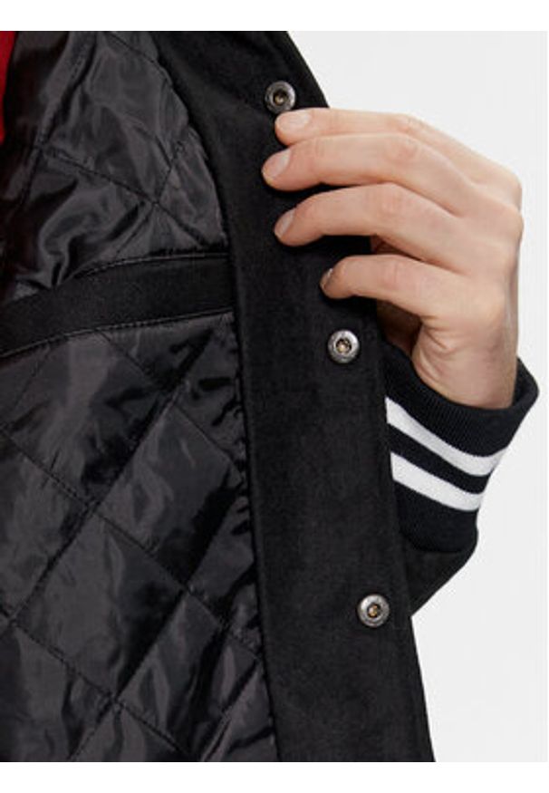 Brave Soul Kurtka bomber MJK-DURDEN Czarny Regular Fit. Kolor: czarny. Materiał: syntetyk