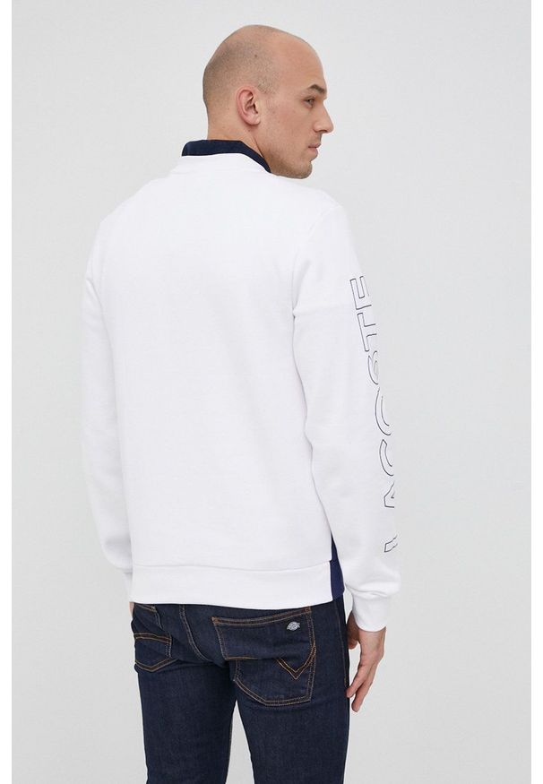 Lacoste Bluza męska wzorzysta. Okazja: na co dzień. Kolor: niebieski. Materiał: dzianina. Styl: casual