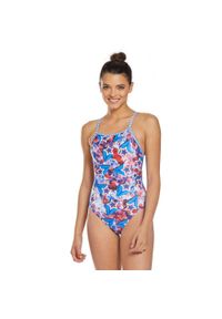 DOLFIN - Strój Kąpielowy Dolfin Liberty V-2 Back – Rozmiar 26. Kolor: czerwony, wielokolorowy, różowy. Wzór: nadruk #1