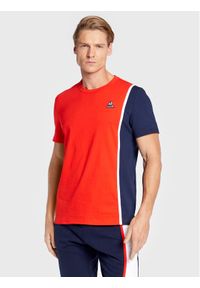 Le Coq Sportif T-Shirt 2220655 Czerwony Regular Fit. Kolor: czerwony. Materiał: bawełna