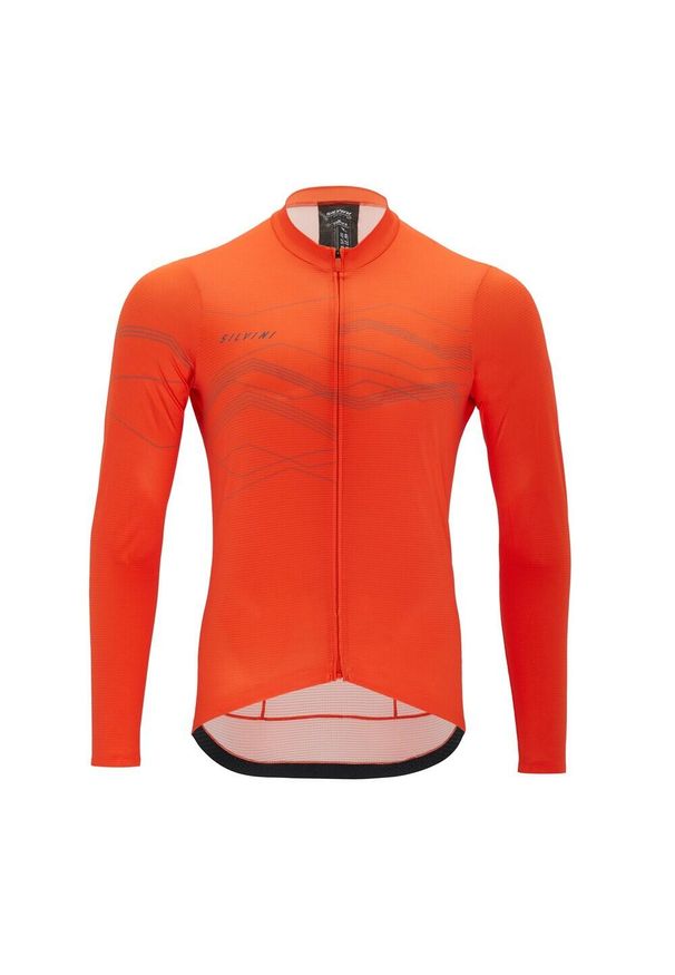 Dżersej z długim rękawem Silvini Valfuro. Kolor: wielokolorowy, czarny, czerwony, pomarańczowy. Materiał: jersey. Długość rękawa: długi rękaw. Długość: długie. Sport: kolarstwo