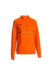 Bluza do biegania damska Joma Record III Full Zip. Kolor: pomarańczowy
