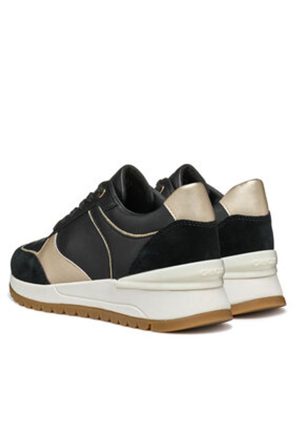 Geox Sneakersy D Desya D5500A 08522 C9258 Czarny. Kolor: czarny. Materiał: skóra