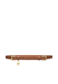 Lauren Ralph Lauren - LAUREN RALPH LAUREN Pasek Damski 412917963002 Brązowy. Kolor: brązowy. Materiał: skóra