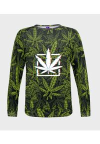 MegaKoszulki - Bluza damska fullprint Marijuana. Długość: długie. Styl: klasyczny #1