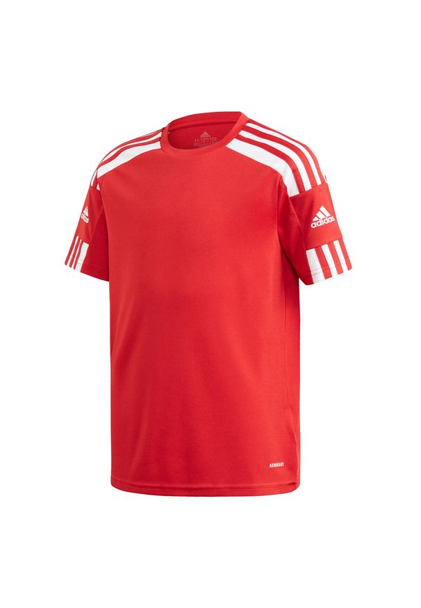 Adidas - Koszulka treningowa dla dzieci adidas Squadra 21 Jersey Youth. Kolor: biały, wielokolorowy, czerwony. Materiał: jersey