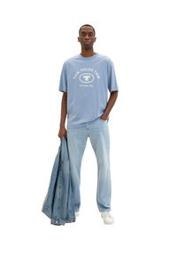 Tom Tailor T-Shirt 1035618 Błękitny Regular Fit. Kolor: niebieski. Materiał: bawełna #4