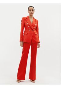Maryley Spodnie materiałowe 24EB587/43FI Czerwony Relaxed Fit. Kolor: czerwony. Materiał: syntetyk #4