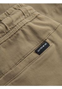 Ombre Clothing - Męskie szorty o luźnym kroju z kieszeniami typu cargo – jasnooliwkowe V3 OM-SRCG-0194 - XXL. Okazja: na co dzień. Kolor: oliwkowy. Materiał: dzianina, bawełna, materiał, tkanina, elastan. Sezon: lato. Styl: klasyczny, elegancki, casual #10