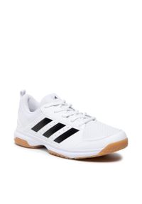 Adidas - Buty adidas Ligra 7 M GZ0069 Ftwwht/Cblack/Ftwwht. Kolor: biały. Materiał: skóra