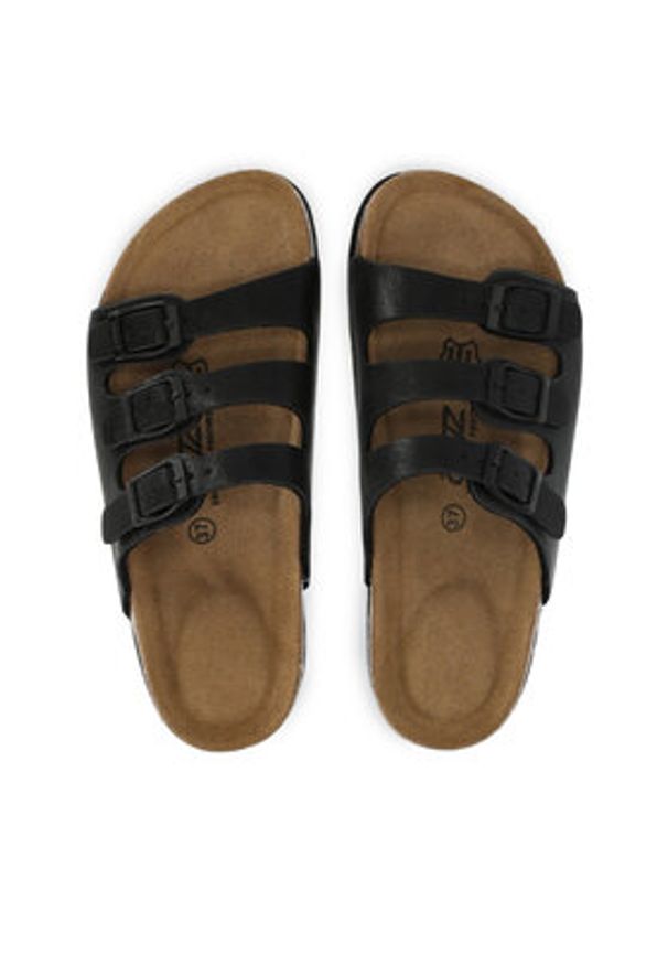 CRUZ Klapki Santa CR192185 Czarny. Kolor: czarny. Materiał: skóra