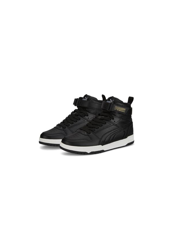 Buty do chodzenia damskie Puma Rbd Game JR. Wysokość cholewki: za kostkę. Zapięcie: sznurówki. Kolor: czarny, wielokolorowy, żółty. Materiał: materiał, syntetyk. Szerokość cholewki: normalna. Sport: turystyka piesza