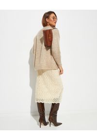 ISABEL MARANT - Beżowy sweter z moheru Idol. Kolor: beżowy. Materiał: moher. Długość rękawa: długi rękaw. Długość: długie #4