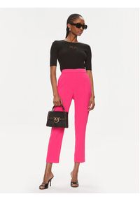 Pinko Spodnie materiałowe 102861 7624 Różowy Regular Fit. Kolor: różowy. Materiał: syntetyk