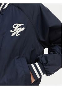 TOMMY HILFIGER - Tommy Hilfiger Kurtka bomber Logo Appliqué WW0WW48618 Granatowy Regular Fit. Kolor: niebieski. Materiał: syntetyk #3