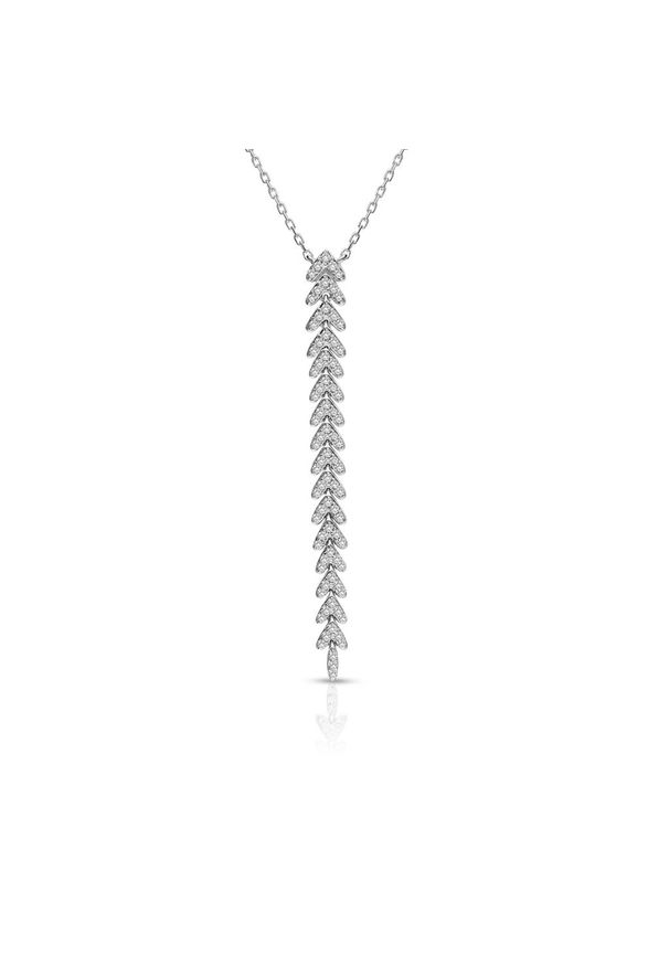 W.KRUK Piękny Naszyjnik - złoto 585, Brylant 0,38ct - ZFT/NB+136B. Materiał: złote. Kolor: złoty. Wzór: aplikacja. Kamień szlachetny: brylant