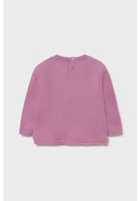 Mayoral Sweter dziecięcy kolor różowy. Kolor: różowy. Materiał: dzianina. Długość: krótkie