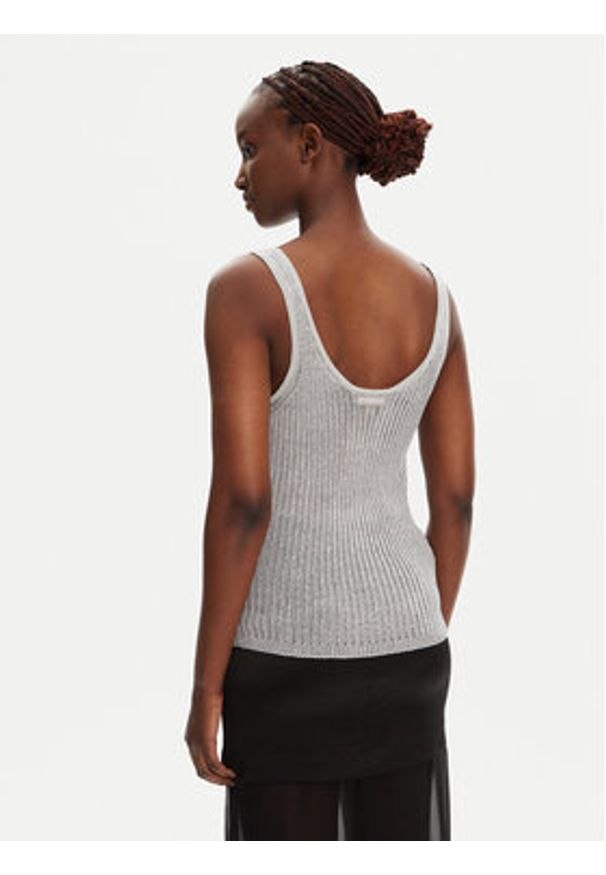 Pinko - PINKO Sweter Noha 105148 A2LO Szary Regular Fit. Kolor: szary. Materiał: wiskoza