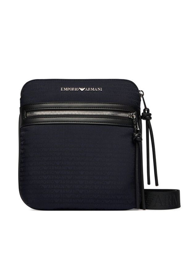 Emporio Armani Saszetka EM005400 AF14637 UB118 Granatowy. Kolor: niebieski. Materiał: materiał
