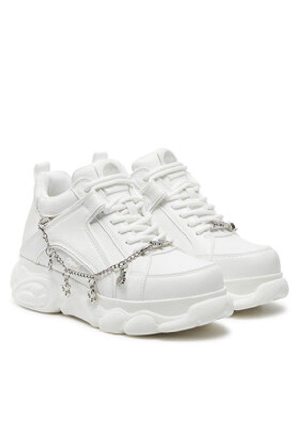 Buffalo Sneakersy Cld Corin Chain Butt 1636180 Biały. Kolor: biały. Materiał: skóra