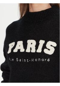 Kontatto Sweter 3M0915C Czarny Regular Fit. Kolor: czarny. Materiał: syntetyk #4