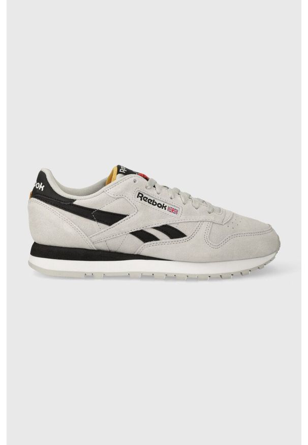 Reebok sneakersy zamszowe Classic Leather kolor szary. Nosek buta: okrągły. Zapięcie: sznurówki. Kolor: szary. Materiał: zamsz. Model: Reebok Classic