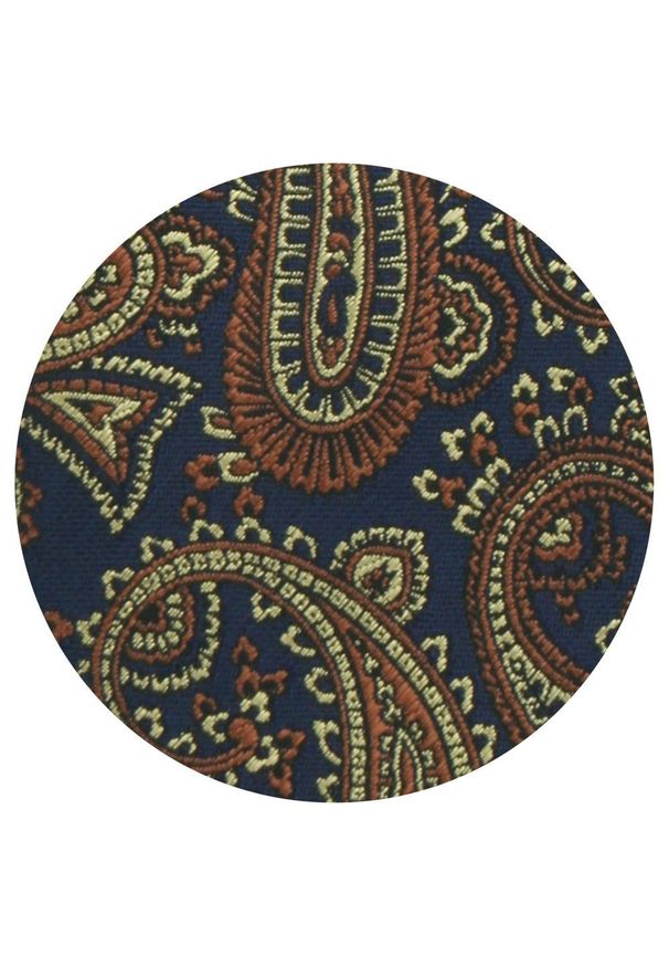 Krawat Męski - Angelo di Monti - Kolorowy z Dużym Paisley. Kolor: wielokolorowy. Materiał: tkanina. Wzór: kolorowy, paisley. Styl: elegancki, wizytowy