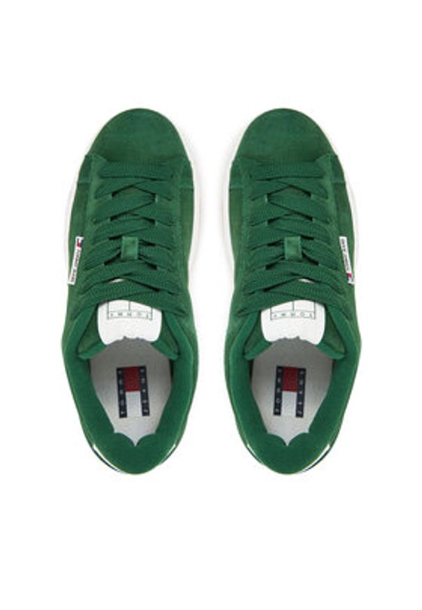 Tommy Jeans Sneakersy Tjw Skate Sneaker EN0EN02737 Zielony. Kolor: zielony. Materiał: zamsz, skóra. Sport: skateboard