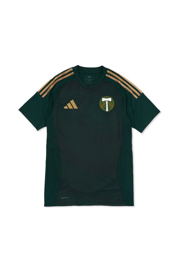 Adidas - Koszulka domowa Portland Timbers 2025/26. Kolor: zielony. Sport: piłka nożna
