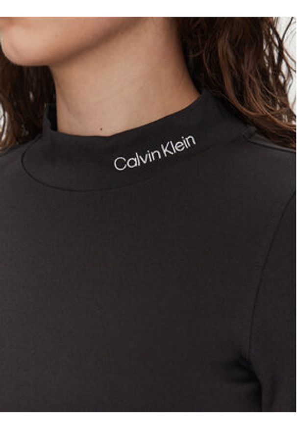 Calvin Klein Jeans Sukienka codzienna J20J225074 Czarny Slim Fit. Okazja: na co dzień. Kolor: czarny. Materiał: wiskoza. Typ sukienki: proste. Styl: casual
